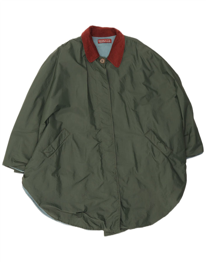 Χάσκι Γυναικείο Υπερμεγέθη Παλτό Πόντσο Ένα Νούμερο Πράσινο