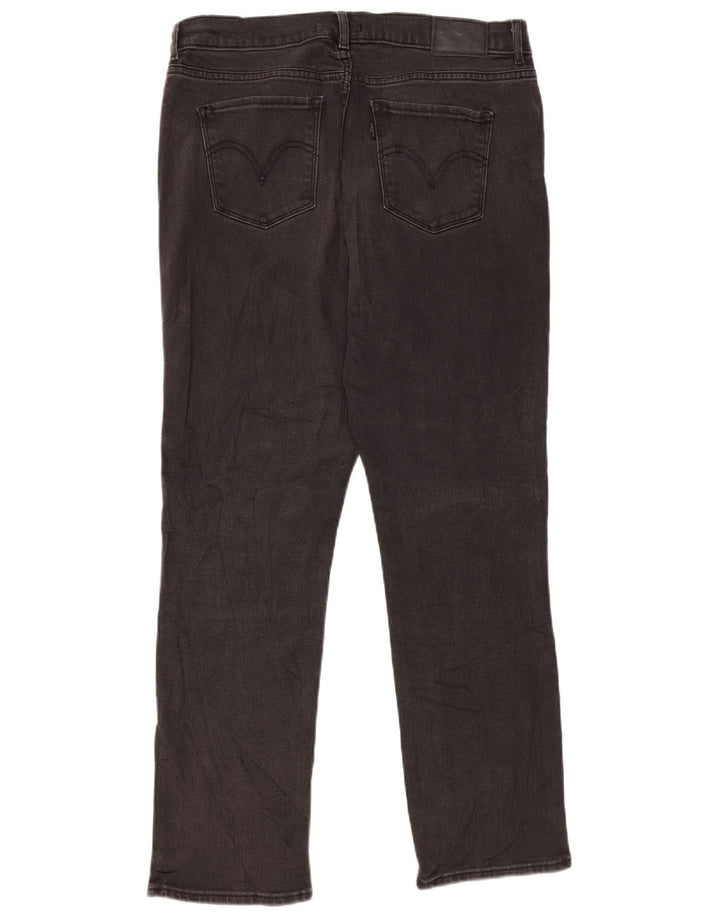 Levi's Womens Classics Classics Fit Straight Jeans US 10 Large W30 L30 Black