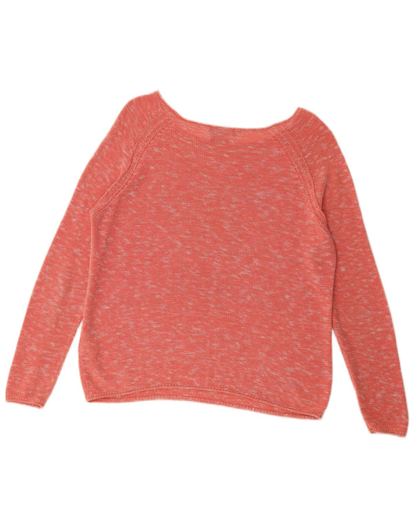 Tommy Hilfiger γυναικείο πουλόβερ με λαιμόκαυστο UK 14 Medium Pink Flecked