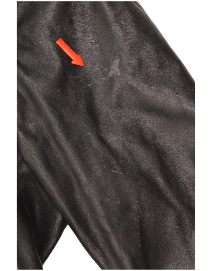 Vintage Ανδρικό Δερμάτινο Παλτό UK 38 Medium Black Leather