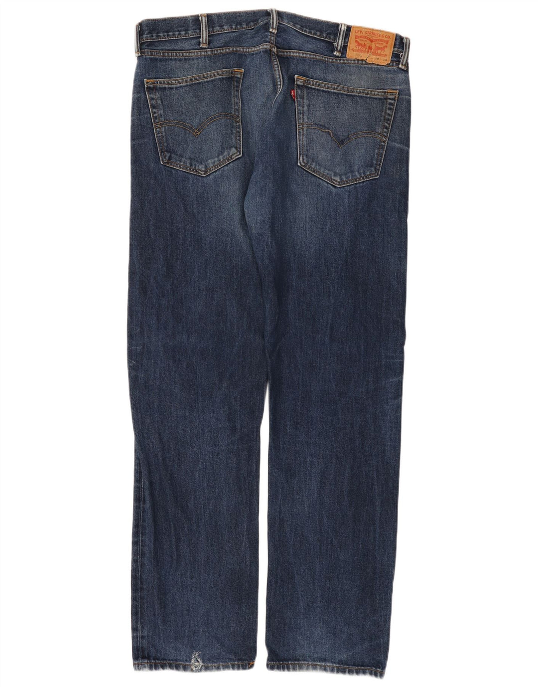 Levi's Mens 505 Straight Jeans W38 L34 Μπλε Βαμβακερό