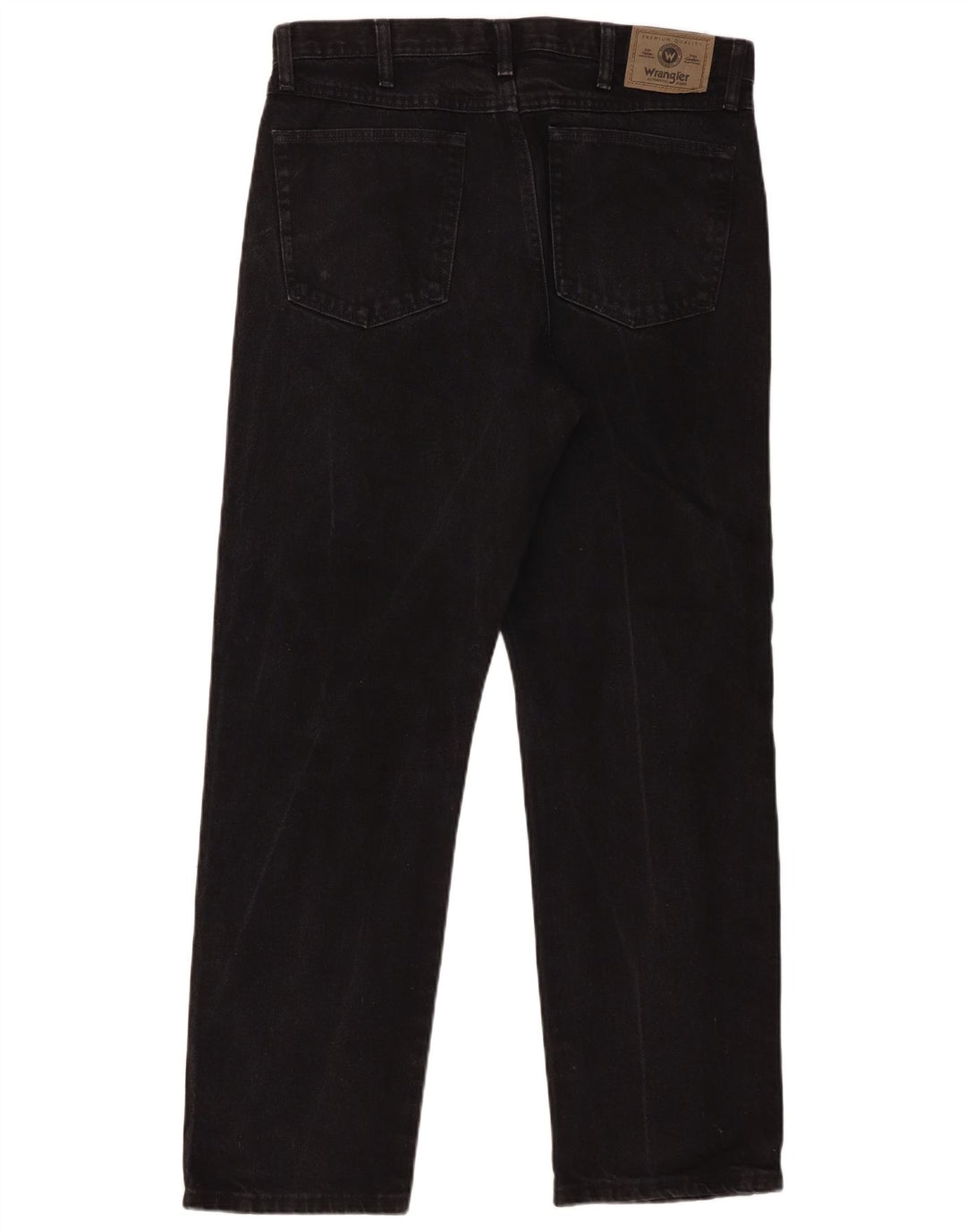 Ανδρικό τζιν Wrangler ίσιο W34 L30 μαύρο βαμβακερό