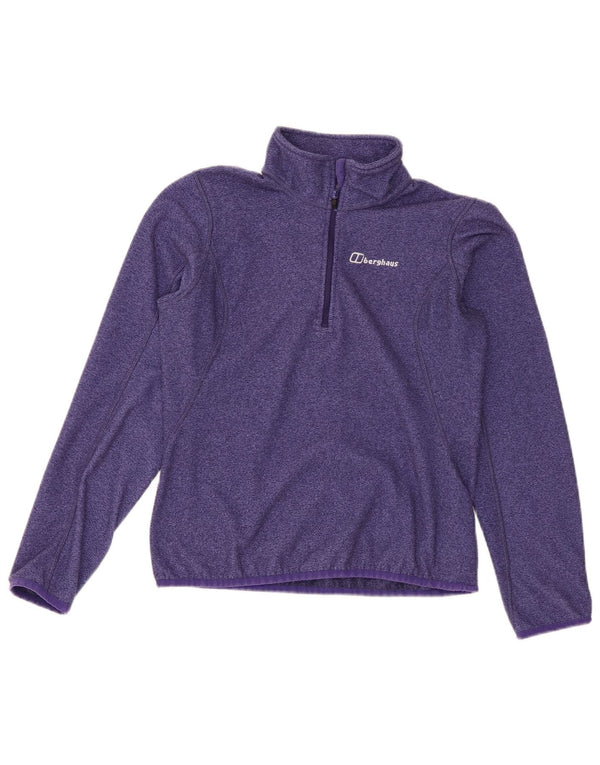 Berghaus γυναικείο φερμουάρ με λαιμόκοψη φλις άλμα UK 10 Small Purple Polyester