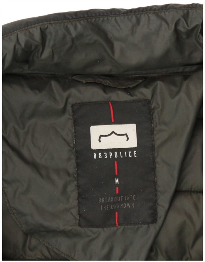 883 Police Ανδρικό μπουφάν με επένδυση UK 38 Medium Black Nylon