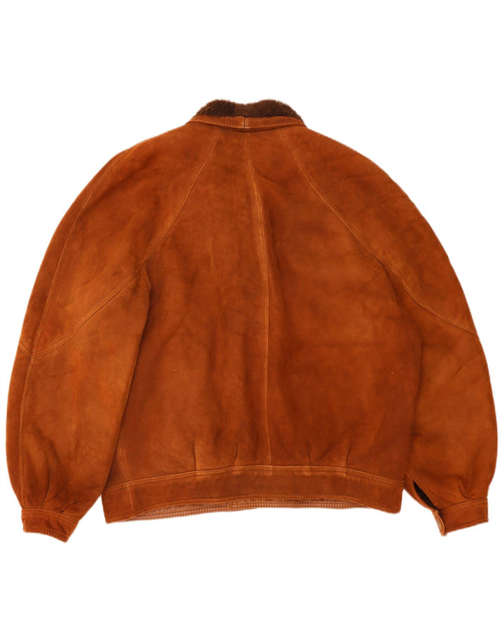 Vintage Ανδρικό Shearling Jacket IT 54 2XL Καφέ