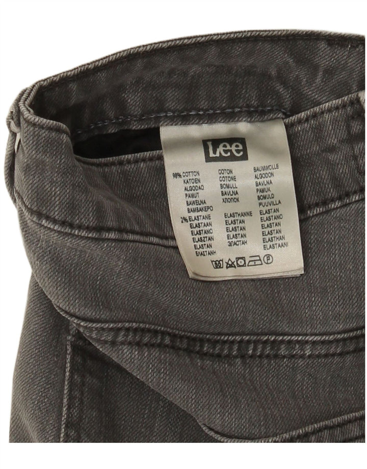 Lee Womens Marion Straight Jeans W28 L31 Γκρι βαμβακερό