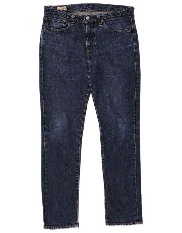 Levi's Mens 511 Slim Jeans W34 L32 Navy Blue Cotton