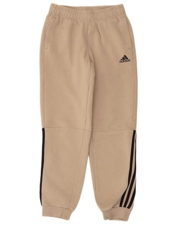 ADIDAS φόρμες για αγόρια Παντελόνια Joggers 11-12 ετών Μπεζ βαμβακερό