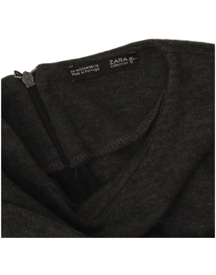 Γυναικείο μακρυμάνικο φόρεμα Zara UK 12 Medium Grey