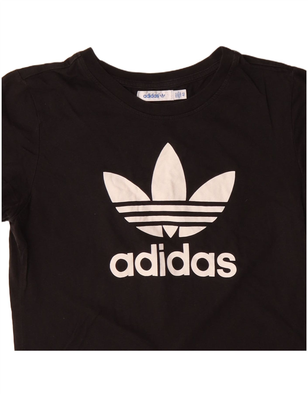 Γυναικείο γραφικό μπλουζάκι ADIDAS Top IT 40 Small μαύρο βαμβακερό