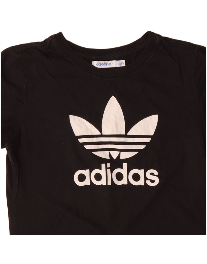 Γυναικείο γραφικό μπλουζάκι ADIDAS Top IT 40 Small μαύρο βαμβακερό