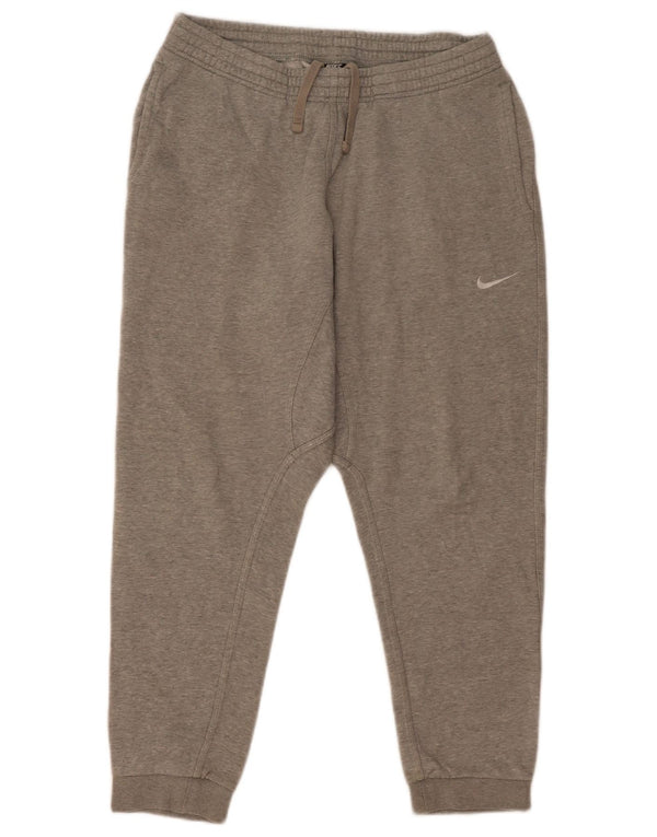Nike Mens Tracksuit Trousers Joggers Large  Grey Cotton