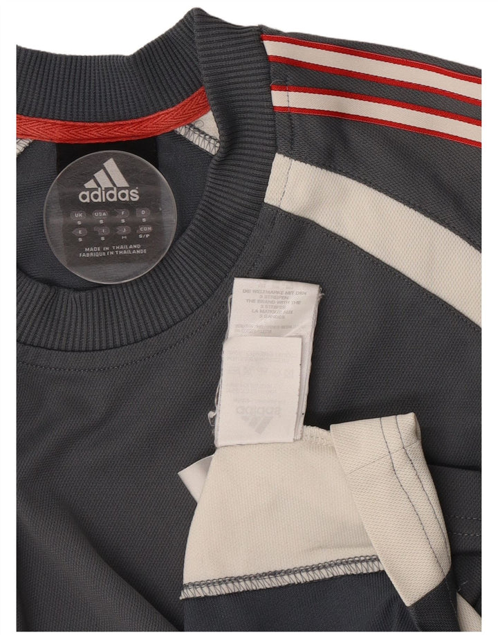 Ανδρικό T-Shirt Adidas Top Small Grey Colourblock Polyester