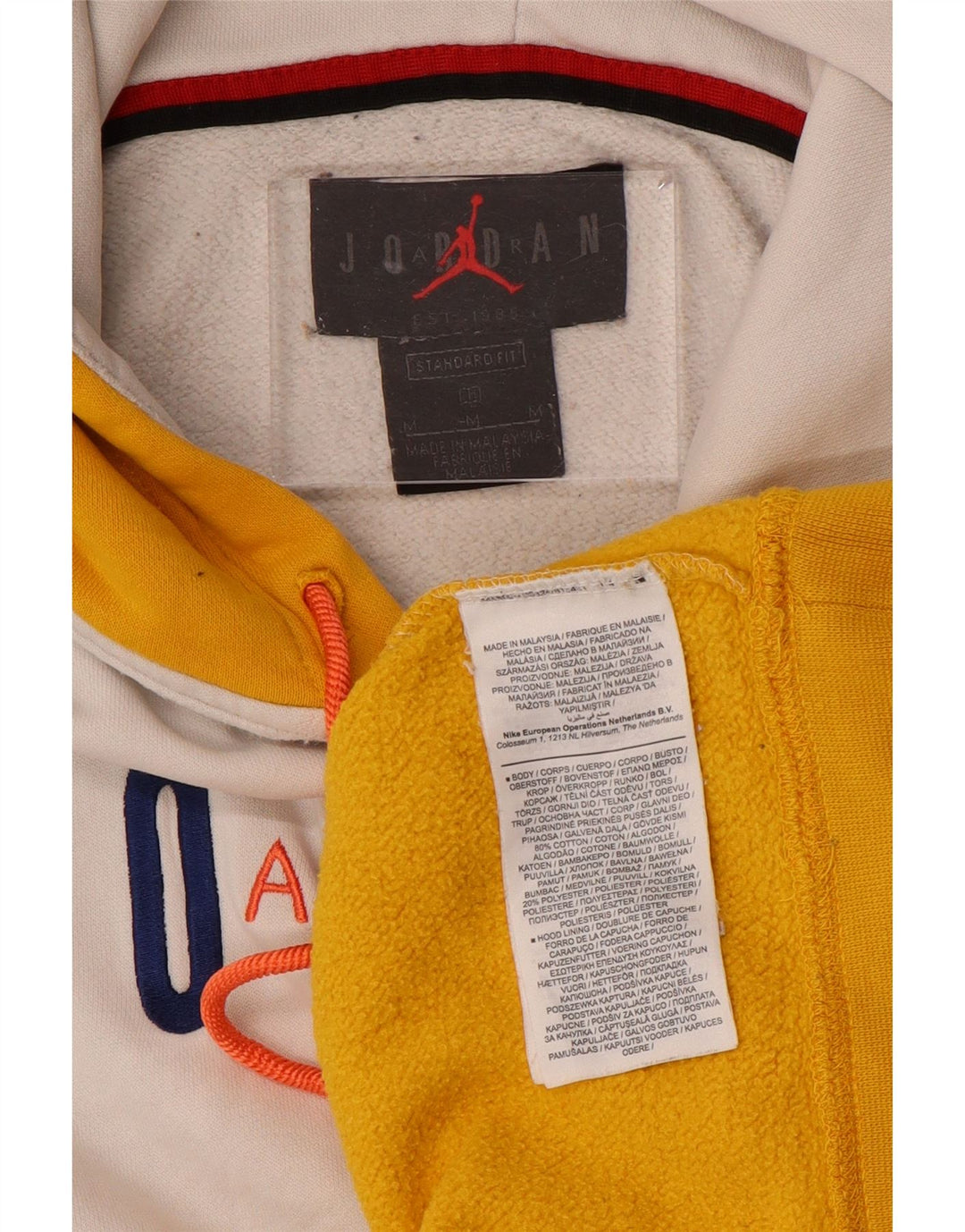 JORDAN Ανδρικό γραφικό με κουκούλα, μεσαίο πολύχρωμο μπλοκ χρώματος