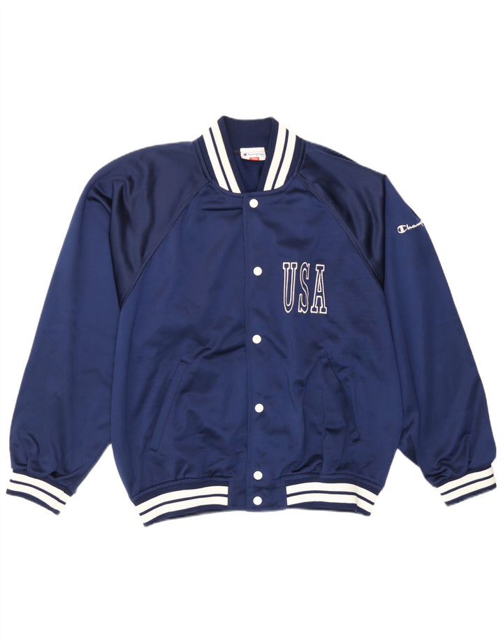 Ανδρική φόρμα Champion USA Graphic Top Jacket Small Navy Blue Polyester