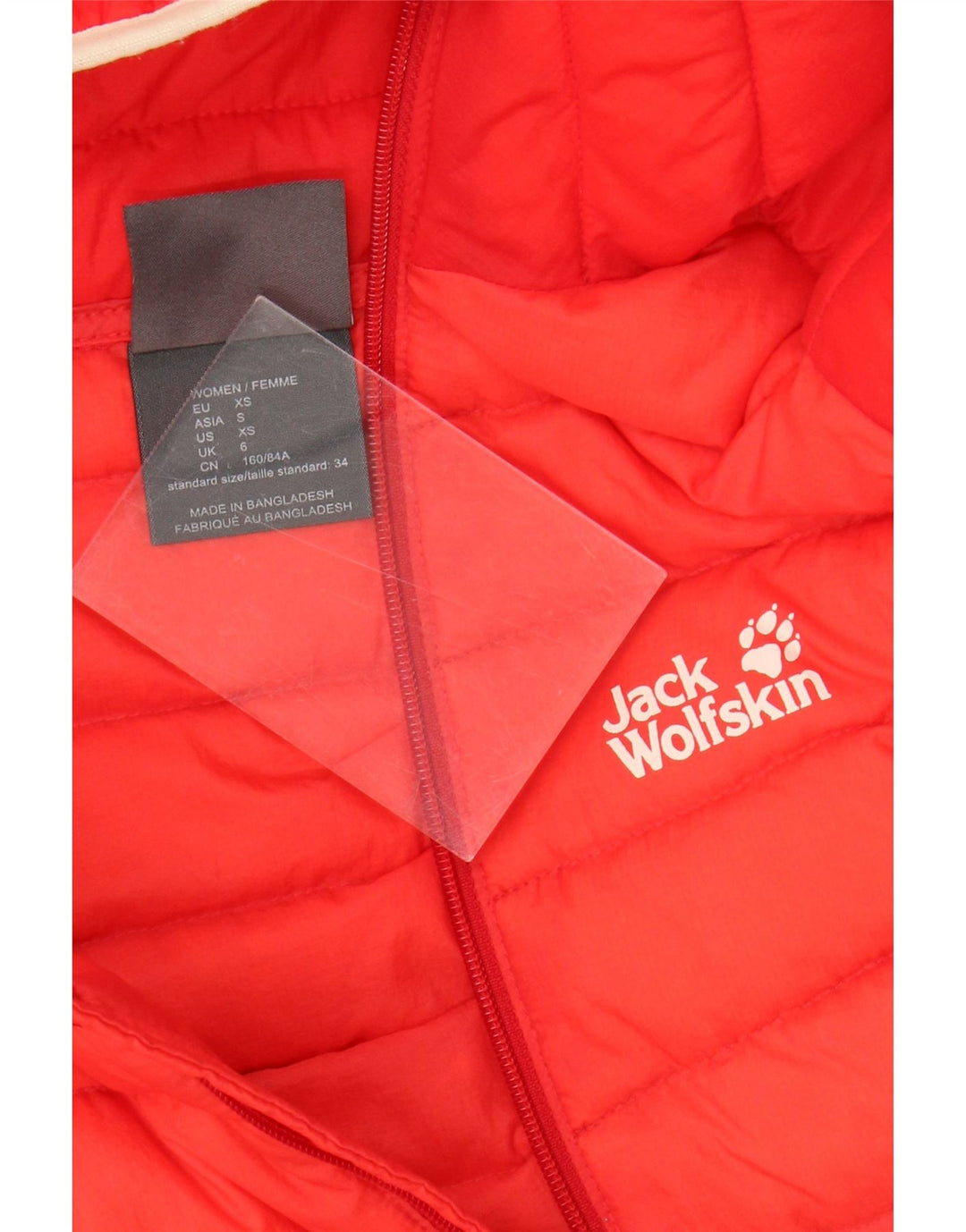 Jack Wolfskin γυναικείο μπουφάν με κουκούλα UK 6 XS Κόκκινο πολυαμίδιο