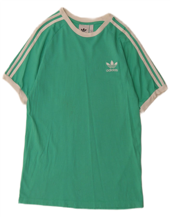 Ανδρικό T-Shirt Adidas Top Μεσαίο πράσινο βαμβακερό