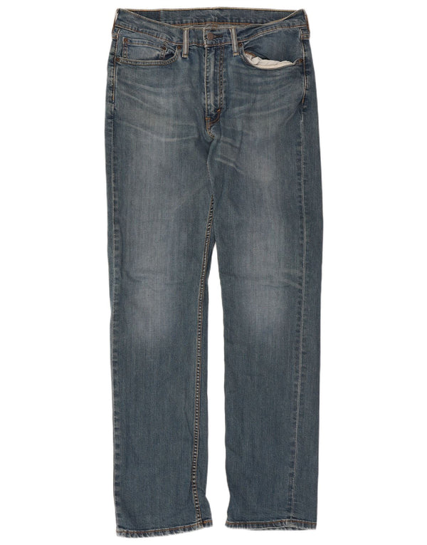 Levi's Mens 514 Straight Jeans W34 L34 Blue Cotton