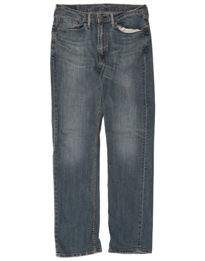 Levi's Mens 514 Straight Jeans W34 L34 Blue Cotton