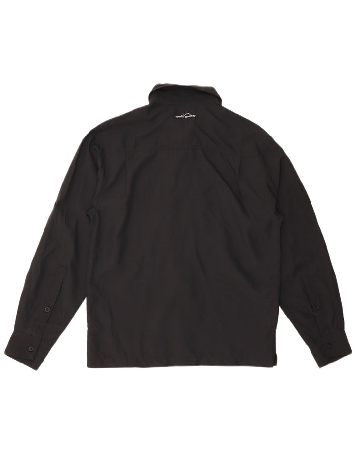Eddie Bauer Ανδρικό γραφικό πουκάμισο XS μαύρο πολυεστέρα