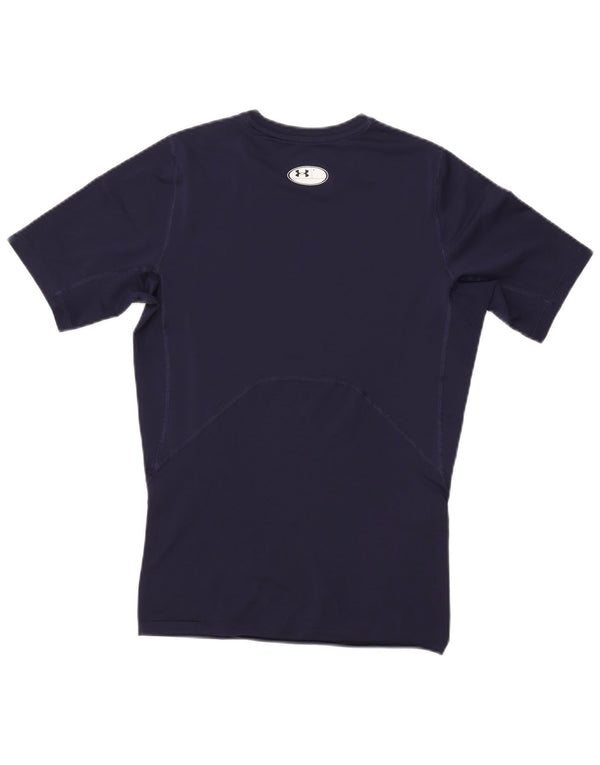 Ανδρικό μπλουζάκι UNDER Armor Heat Gear Top Medium Navy Blue Synthetic
