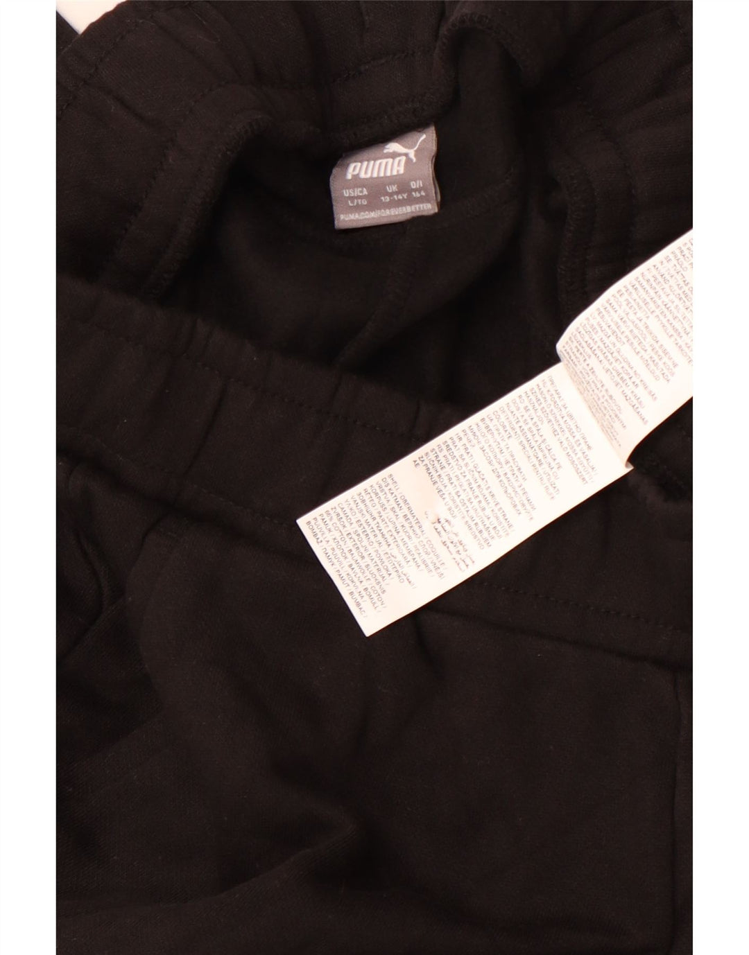 Παντελόνι αθλητικής φόρμας PUMA Boys Joggers 13-14 ετών Μαύρο βαμβακερό