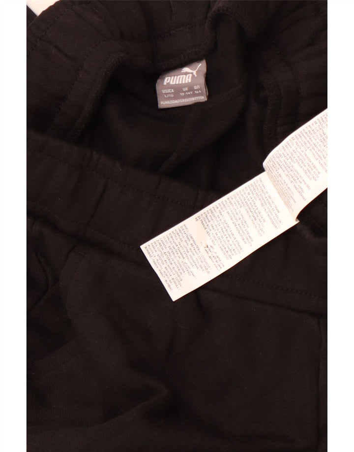 Παντελόνι αθλητικής φόρμας PUMA Boys Joggers 13-14 ετών Μαύρο βαμβακερό
