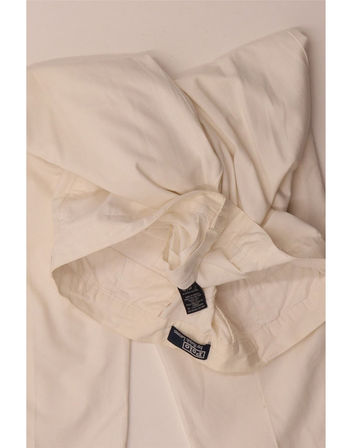 POLO RALPH LAUREN Ανδρικό ίσιο παντελόνι Chino W42 L34 Λευκό βαμβακερό