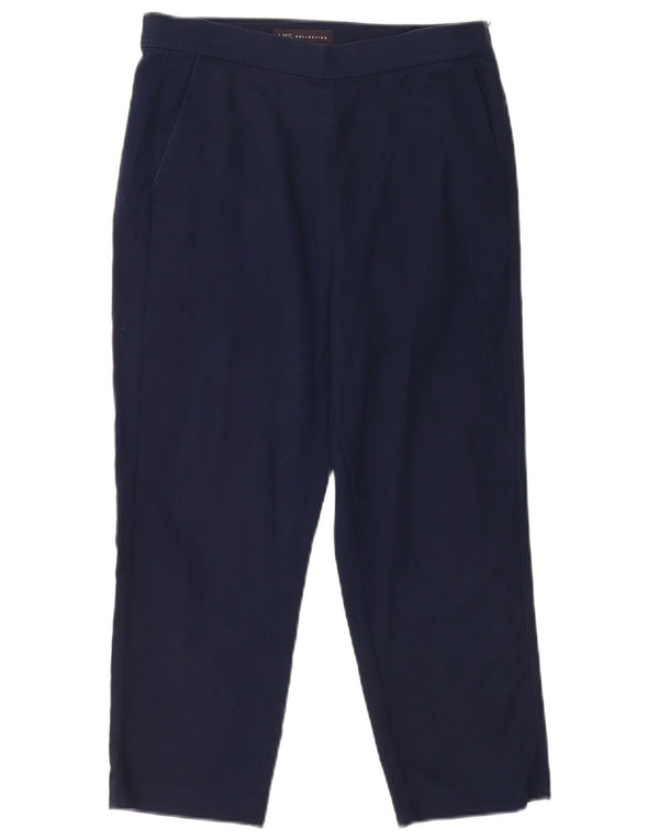 Marks & Spencer Γυναικείο ίσιο παντελόνι Chino UK 10 Small W28 L21 Navy Blu