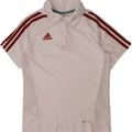 Πουκάμισο ADIDAS για αγόρι Climacool Polo 9-10 ετών Λευκός Πολυεστέρας