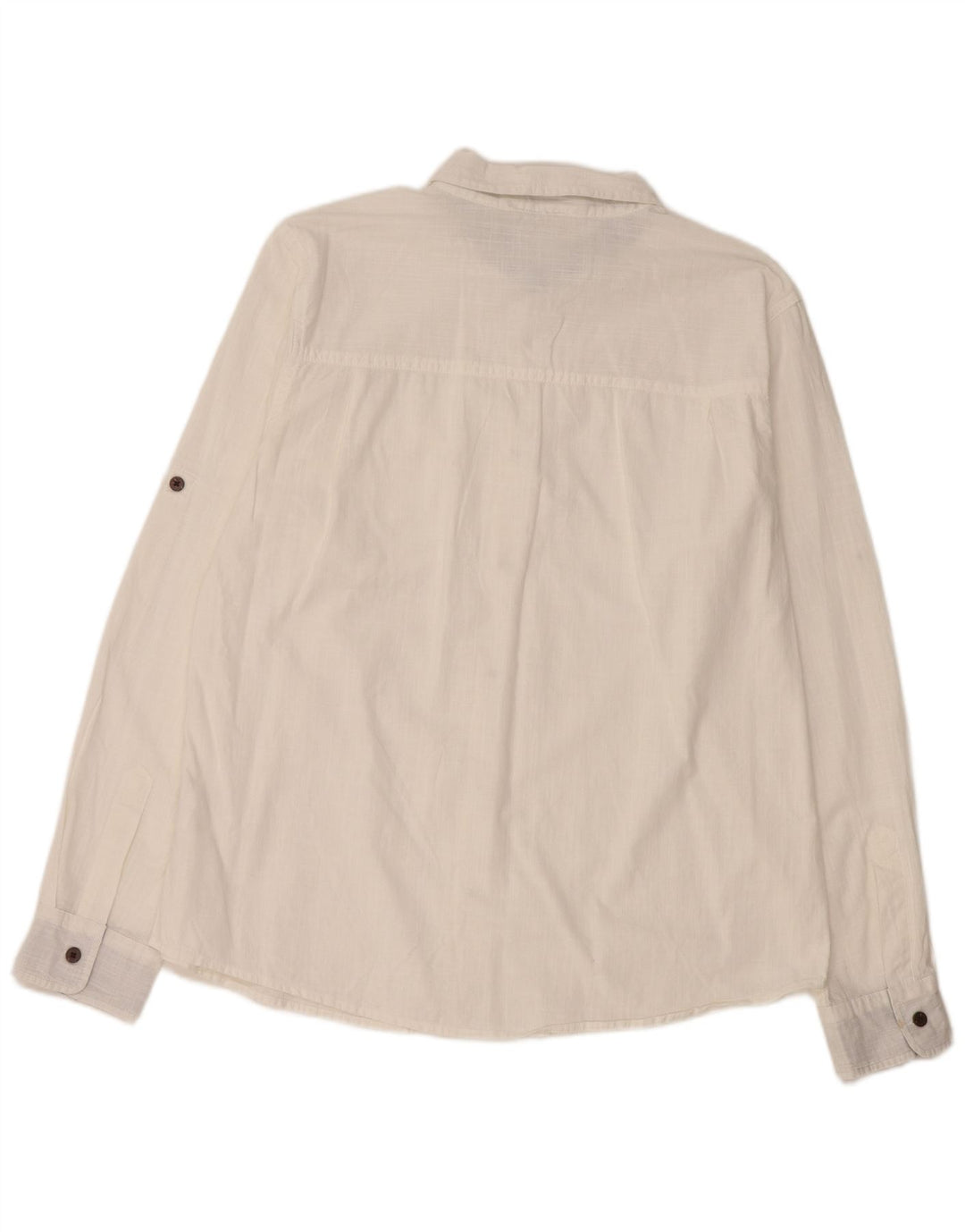 MOUNTAIN WAREHOUSE Ανδρικό πουκάμισο μεγάλο λευκό βαμβακερό