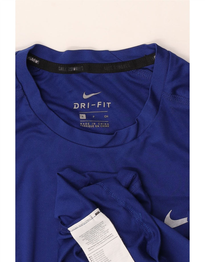 Ανδρικό μπλουζάκι Nike Dri Fit Μπλουζάκι από μικρό μπλε πολυεστέρα