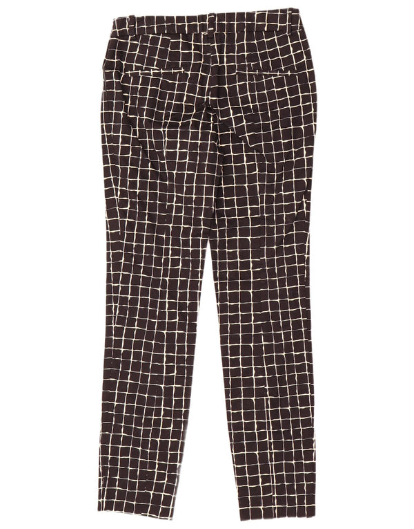 Zara Γυναικείο Slim παντελόνι Chino Small W26 L29 Black Check Cotton