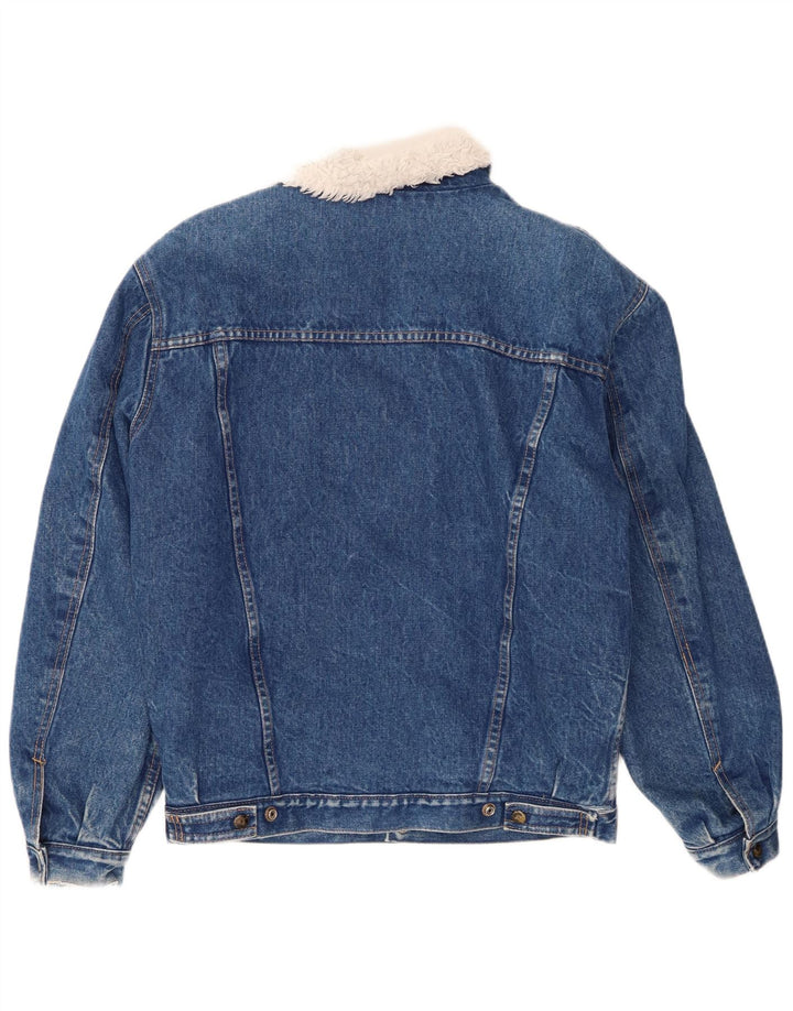 Vintage Ανδρικό τζιν Sherpa Jacket UK 38 Medium Blue