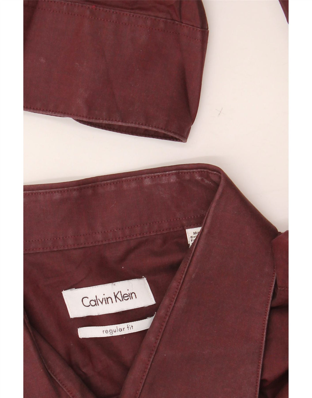 Ανδρικό πουκάμισο CALVIN KLEIN κανονική εφαρμογή, μέγεθος 18 2XL βαμβακερό βαμβάκι