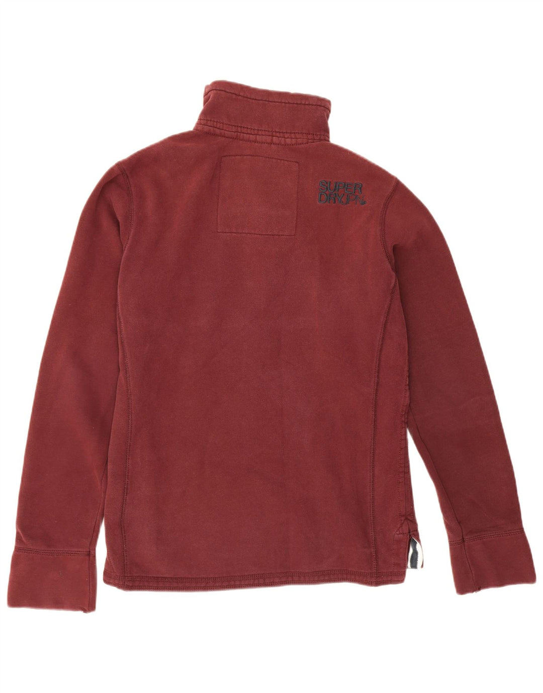 Ανδρικό φούτερ με λαιμόκοψη Superdry, μεσαίο βαμβακερό μπορντό