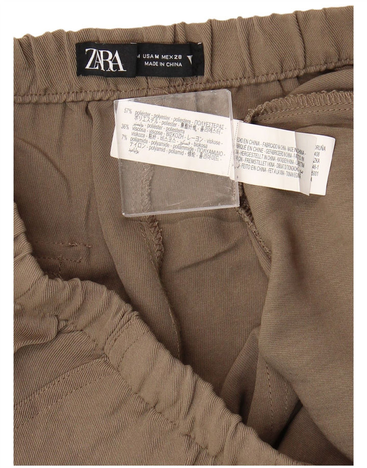 ZARA Womens Joggers Casual Trousers Medium W28 L26 Beige Polyester