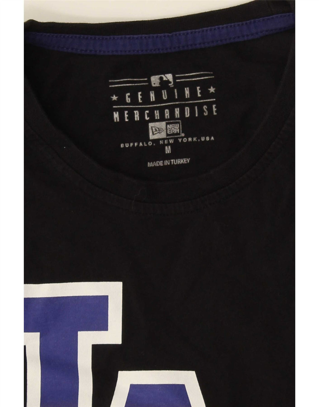 Γνήσιο εμπόρευμα Γυναικείο γραφικό T-Shirt Top UK 12 Medium Black