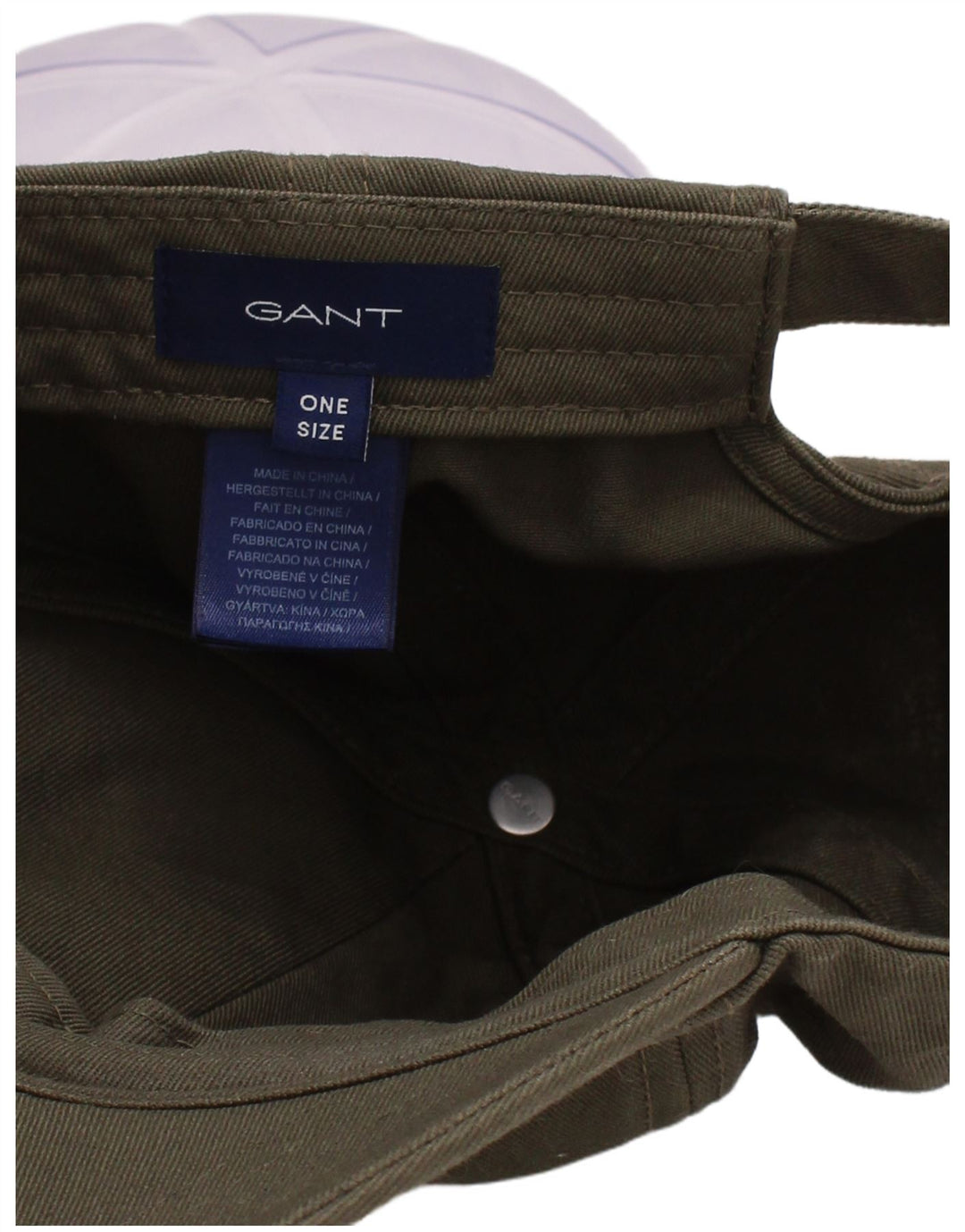 Ανδρικό καπέλο μπέιζμπολ Gant One Size Χακί βαμβακερό