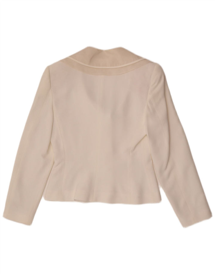 Byblos Γυναικείο Μπουφάν Blazer 3 Κουμπιών IT 42 Medium White Acetate