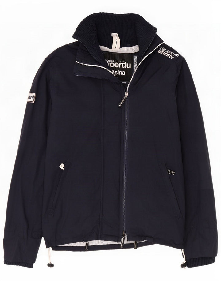 Superdry Ανδρικό Windcheater Rain Jacket UK 38 Medium Navy Blue Colorblock
