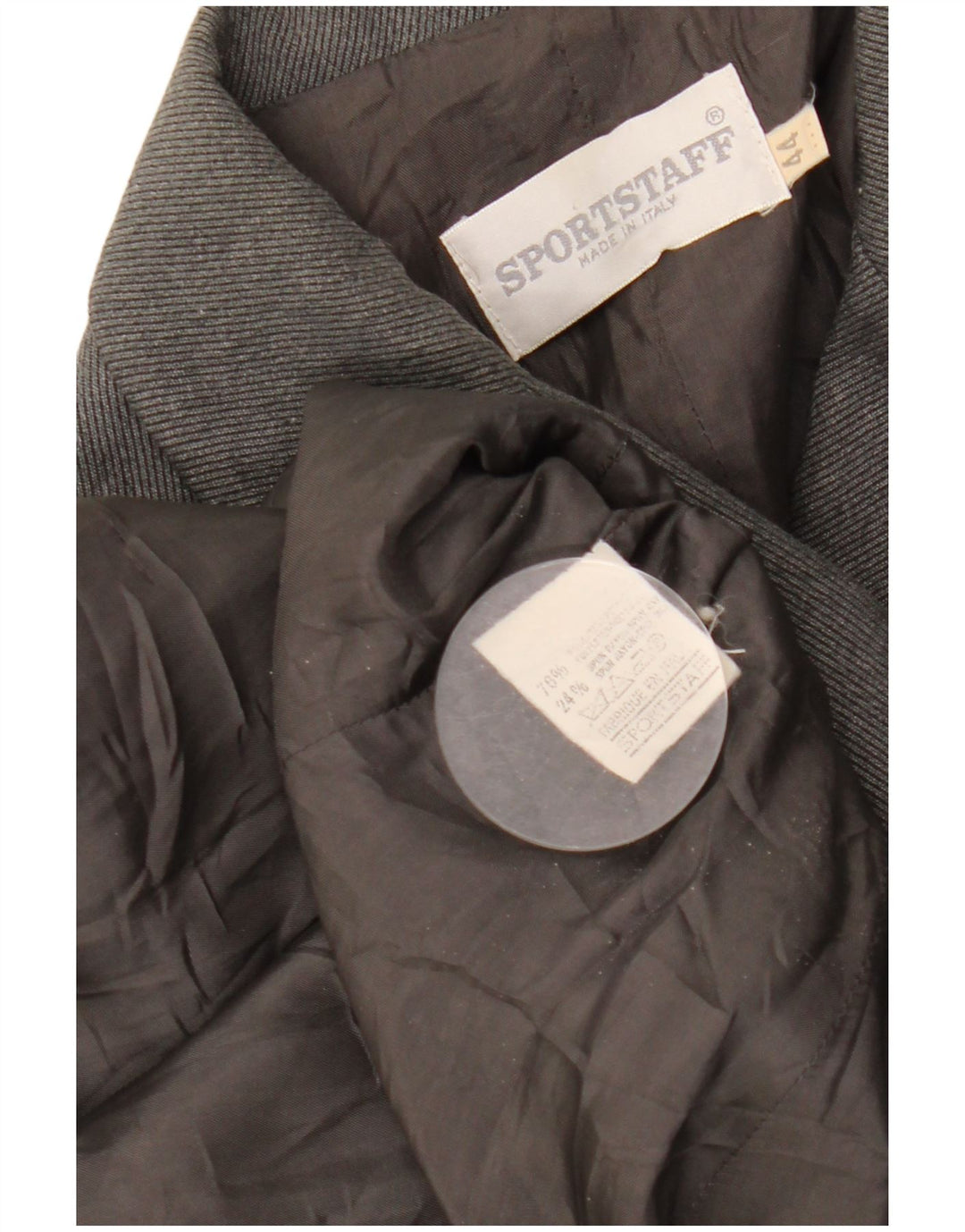 SPORTSTAFF Γυναικείο Longline τζάκετ 4 κουμπιών Blazer IT 44 Medium Grey