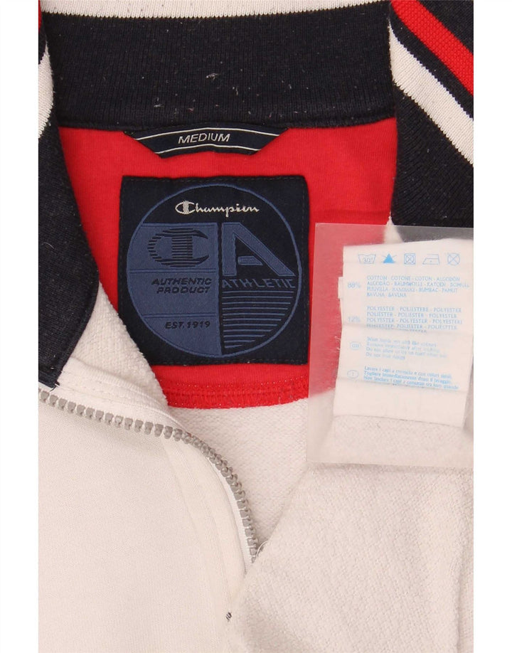 Ανδρική αθλητική φόρμα Champion Top Jacket μεσαίο λευκό χρώμα, βαμβακερό