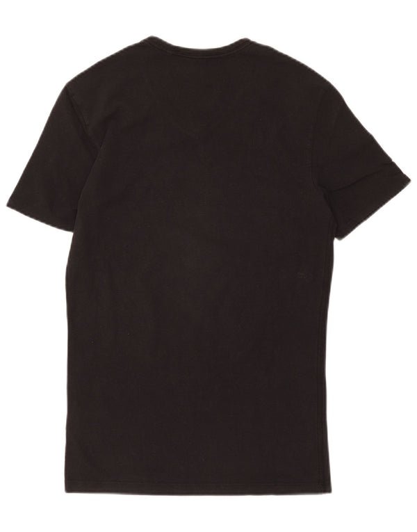 Guess Mens Extra Slim Graphic T-Shirt Top XS Μαύρο βαμβακερό