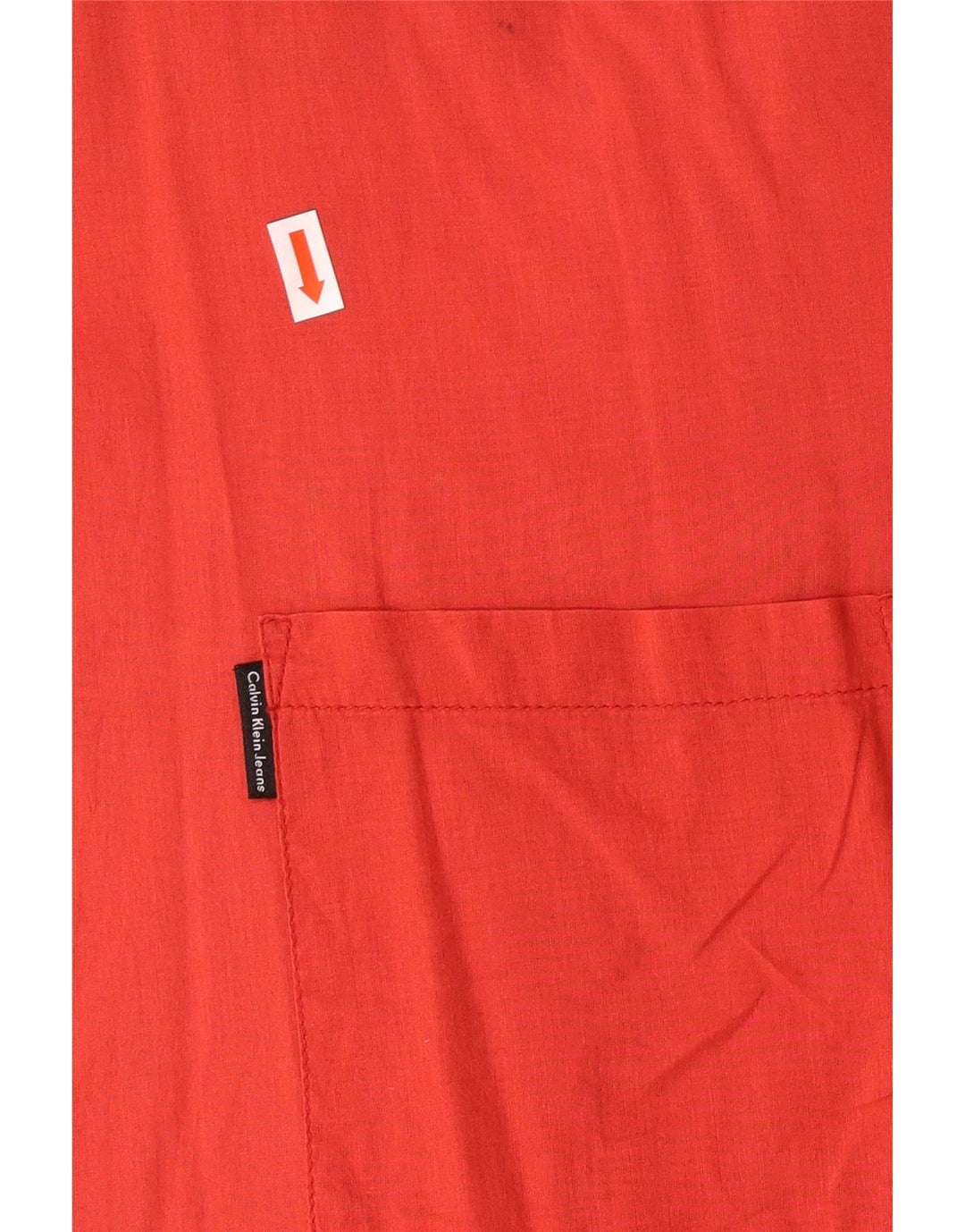 Ανδρικό πουκάμισο Calvin Klein Jeans 2XL κόκκινο βαμβακερό