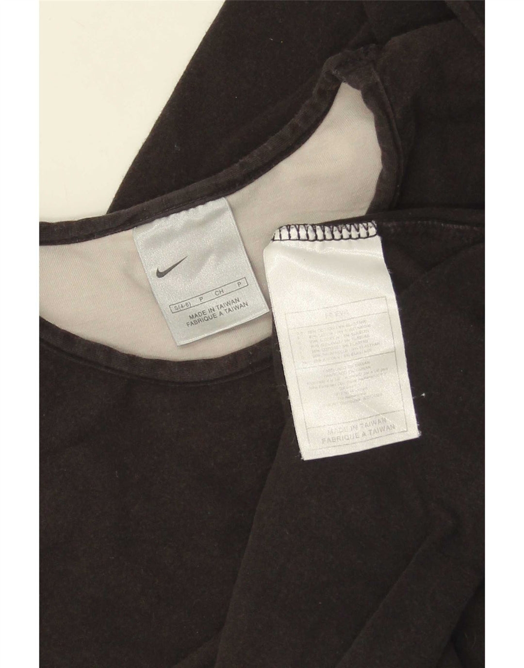 Γυναικείο τοπ Nike μακρυμάνικο US 4/6 Small μαύρο βαμβακερό