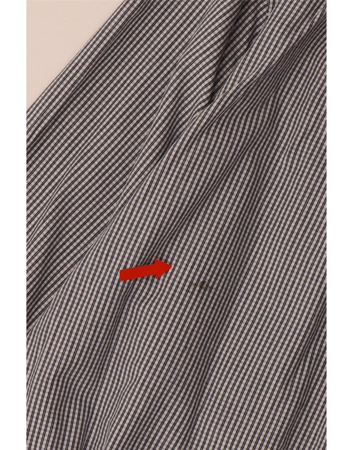 Ανδρικό πουκάμισο IZOD μεγάλο γκρι βαμβακερό Gingham