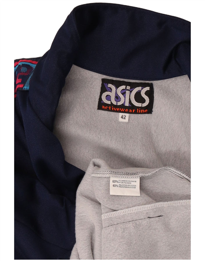 Γυναικεία αθλητική φόρμα γραφικών Asics Top Jacket IT 42 Medium Navy Blue Polyamide
