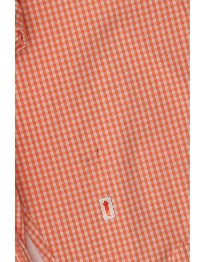 Ανδρικό πουκάμισο Izod μεγάλο ροζ βαμβακερό Gingham