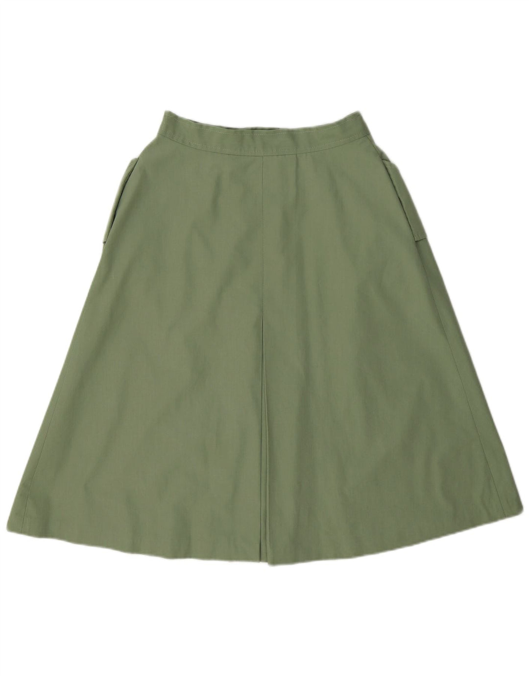 Vintage γυναικεία φούστα σε γραμμή A Small W26 Green Polyester